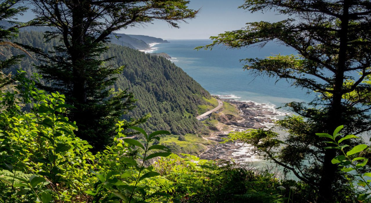 Vista: Cape Perpetua, Pacific Coast Scenic Byway, Siuslaw National Forest, Lincoln County, Oregon. Photo by Charles Peterson/Creative Commons.